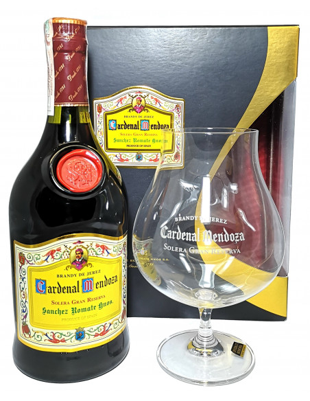Купить Купить Бренди Cardenal Mendoza Gr.Reserv 20yo 0,7л 1бокал подарочная коробка