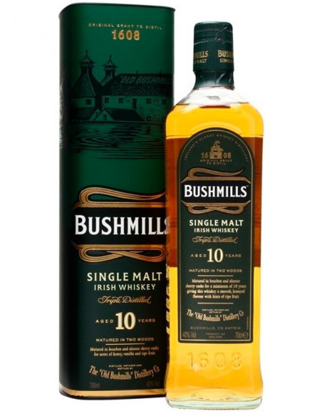 Купити Віскі Bushmills Single Malt 0,7л в тубусі