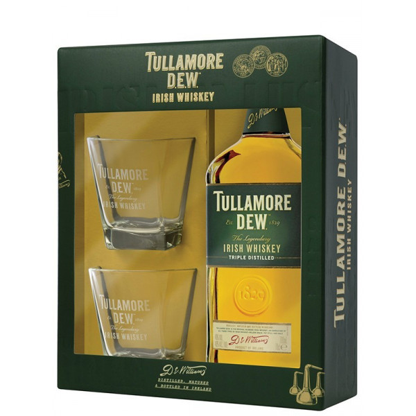 Купить Купить Виски Tullamore Dew Original 0,7л+ 2 стакана Tullamore