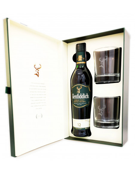 Купити Віскі Glenfiddich 12yo Special Reserve 0,7л +2 келихи