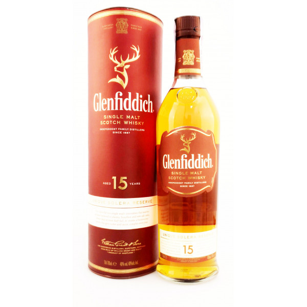 Купити Віскі Glenfiddich 15yo 0,7л в тубусі