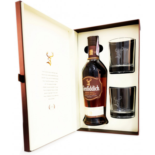 Купить Купить Виски Glenfiddich 15yo 0,7л+2бокала