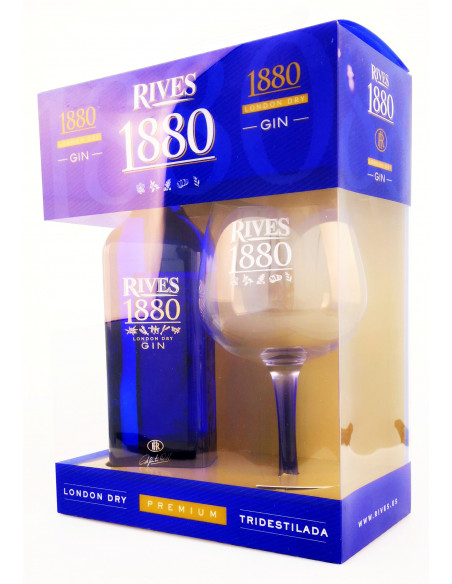Купить Купить Джин 1880 Rives 0.7л коробка+бокал