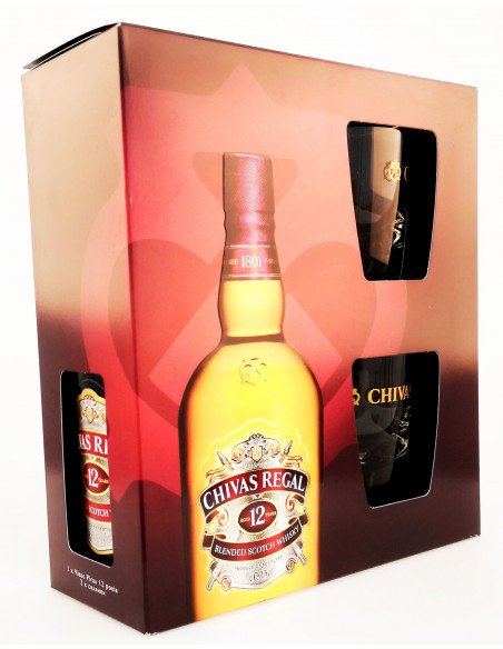 Купить Купить Виски Chivas Regal 12yo 0,7л+2 стакана
