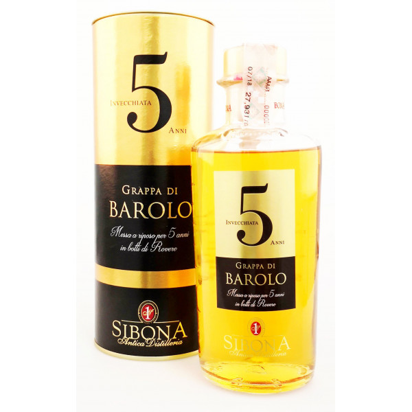 Купить Купить Граппа Di Barolo 5 anni 0,5л тубус Sibona