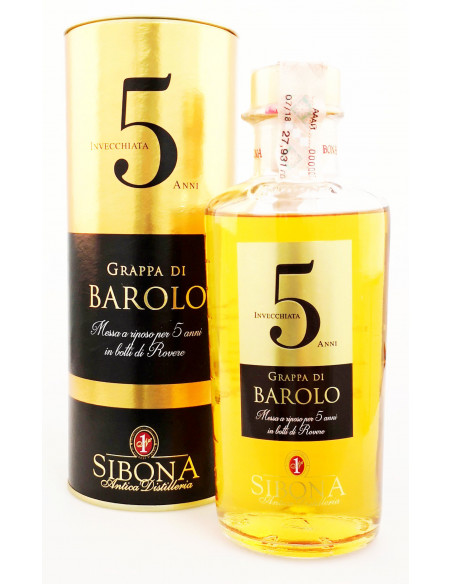 Купить Купить Граппа Di Barolo 5 anni 0,5л тубус Sibona