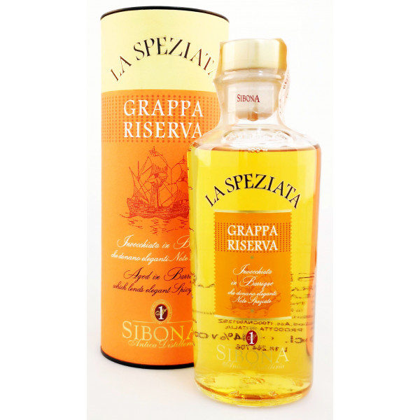 Купити Граппа Riserva la Speziata 0,5л тубус Sibona