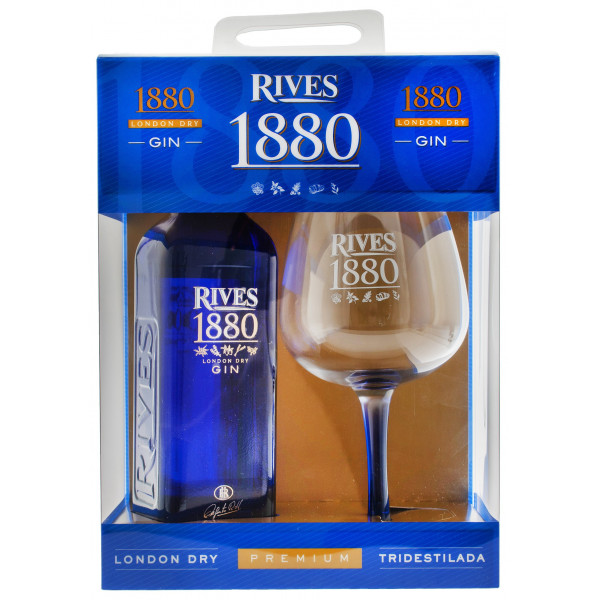 Купити Джин 1880 Rives 0.7л в коробці+келих