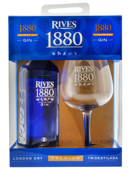 Купить Купить Джин 1880 Rives 0.7л коробка+бокал
