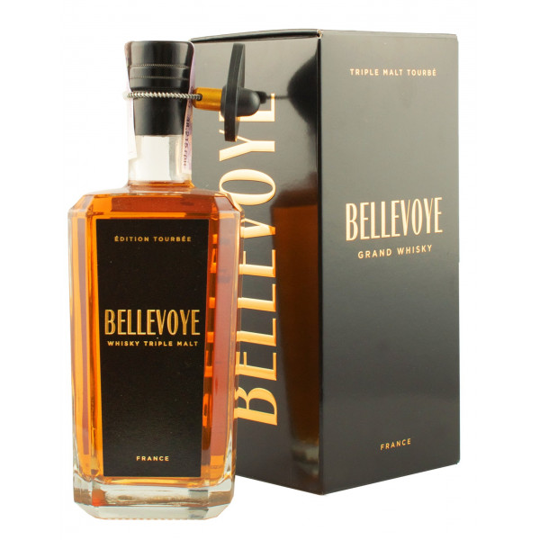 Виски Bellevoye Peated Edition 0,7л 43% черная коробка