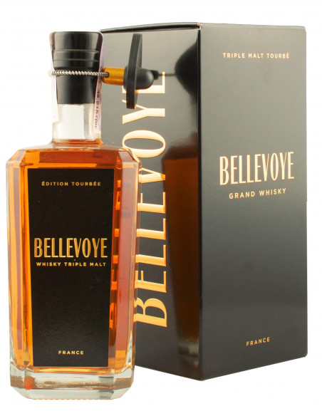 Виски Bellevoye Peated Edition 0,7л 43% чорна коробка