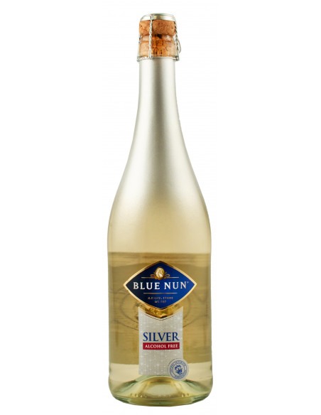 Вино безалкогольное игристое "Silver Sparkling" белое полу сладкое 0,75л ТМ Blue Nun