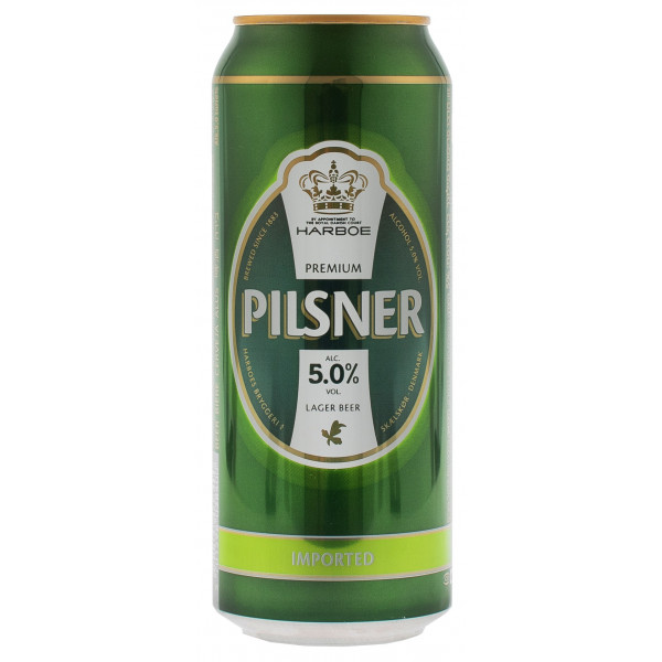 Пиво светлое "Harboe Pilsener" 0,5л ТМ "Harboe"