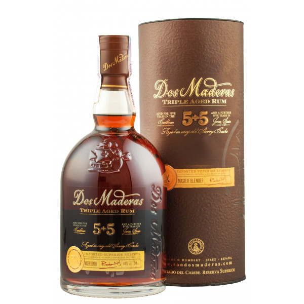 Ром "Dos Maderas 5+5 P.X" 0,7л тубус  TM "Dos Maderas"