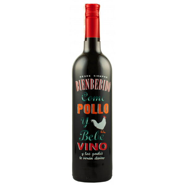 Вино "Pollo" кр.сух 0,75л 14% (Испания, Риоха, ТМ "Bienbebido")