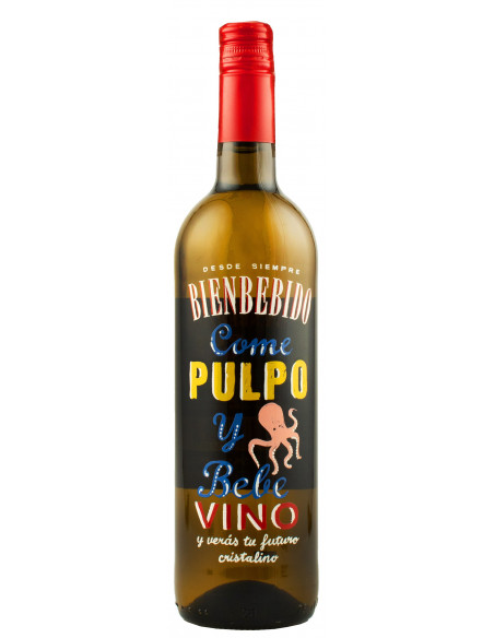 Вино "Pulpo" белое сухое 0,75л 11,5% (Испания, Риоха, ТМ "Bienbebido")