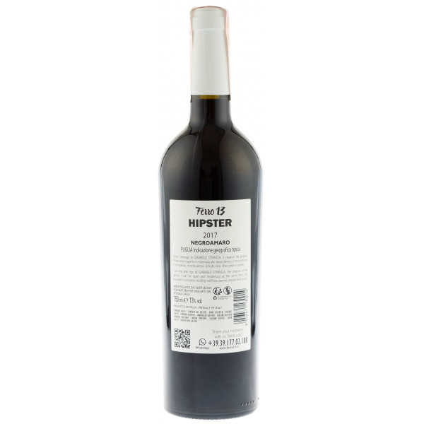Купити Вино Hipster Negroamaro IGT червоне сухе Ferro13