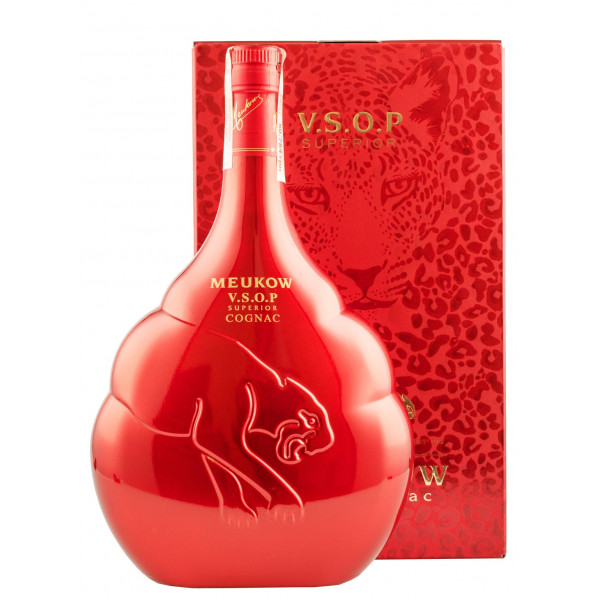 Коньяк "Meukow Red VSOP" 1 л в красной  коробке ТМ "Meukow"