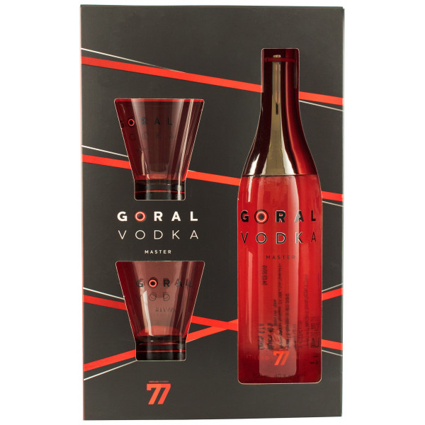 Купить Водка Goral Vodka Master 0,7л коробка +2 бокала