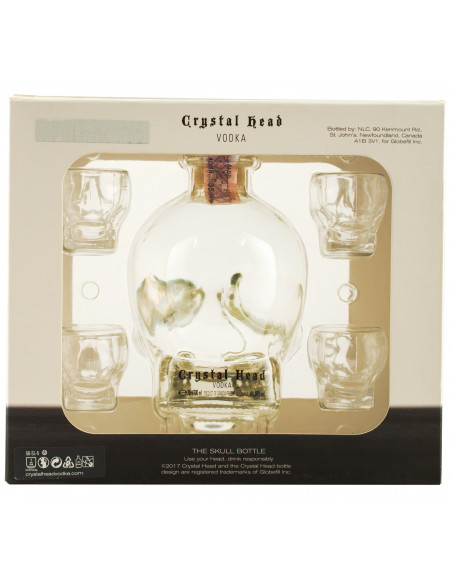 Купити Горілка Crystal Head в коробці + 4 склянки 0.7