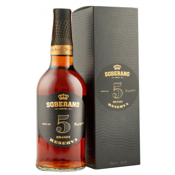 Бренді "Soberano" 5yo 0,7л в коробці