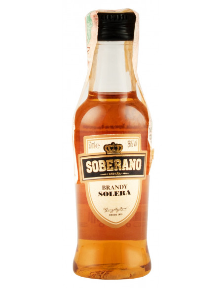 Бренди "Soberano" 0.05л мини бутылочка