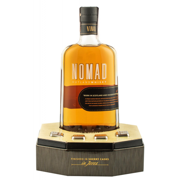 "Nomad" 0,7л у подарунковій коробці + 4 каменю для віскі