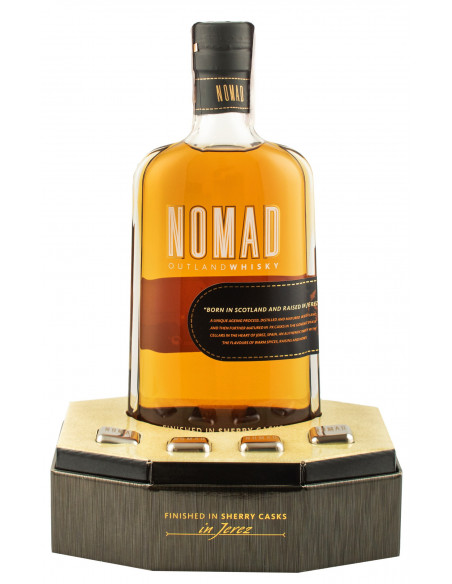 "Nomad" 0,7л у подарунковій коробці + 4 каменю для віскі