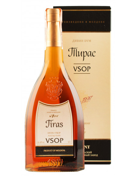 Купити Коньяк "Тирас 6YO VSOP" 0,5л в коробке