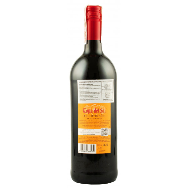 Купити Вино Copa del Sol fruchtig-sub weib червоне напівсолодке 1л