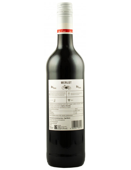 Купити Вино безалкогольне Merlot червоне напівсолодке Be Free