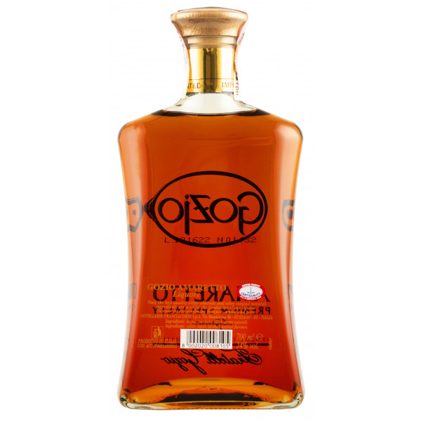 Купить Купить Ликер Amaretto Gozio 0,7л металлический тубус Franciacorta