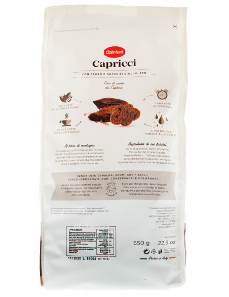 Купить Купить Печенье Biscotti Capricci 650г Италия Cabrioni