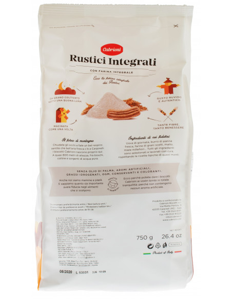 Купить Купить Печенье Biscotti Rustici 750г Италия Cabrioni