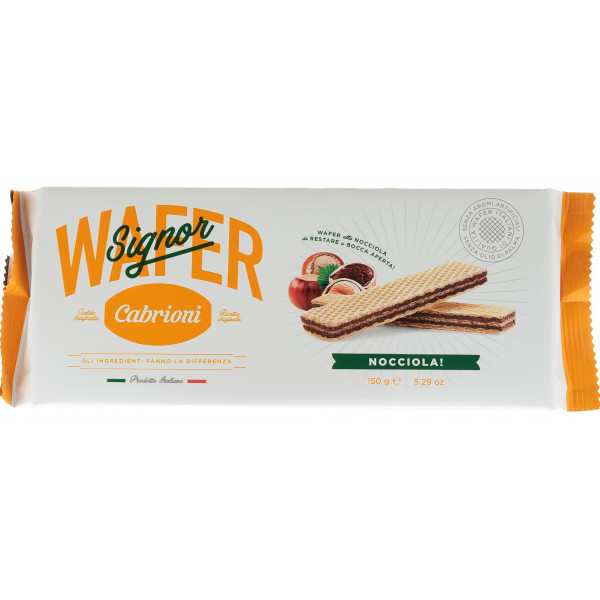 Купить Купить Вафли с фундуком Wafers Piu Nocciola 150г Италия Cabrioni
