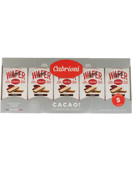 Купить Купить Вафли с какао Wafers Cacao 5шт 45г Италия Cabrioni