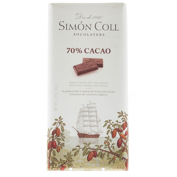 Купить Купить Шоколад темный 70% 85г Испания Simon Coll