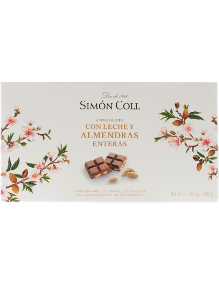 Купити Шоколад Y Almendras Enteras молочний з мигдалем 32% 200г Simon Coll