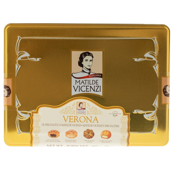 Купить Купить Печенье Verona 907г ж/б Италия Vicenzi