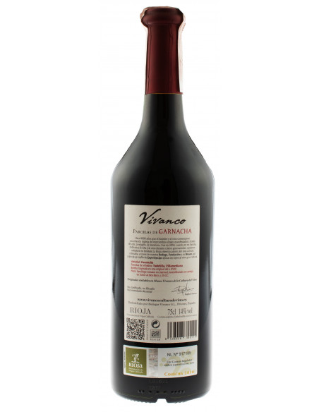 Купить Купить Вино Coleccion Vivanco Parcelas de Garnacha 2014 красное сухое