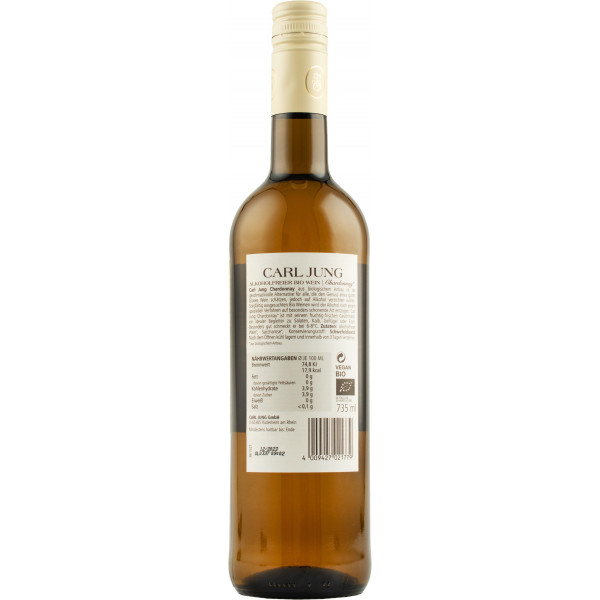 Купить Купить Вино тихое безалкогольное Сarl Jung s Chardonnay BIO
