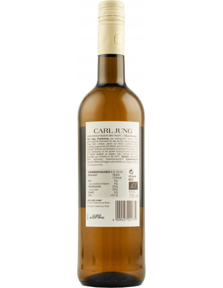 Купить Купить Вино тихое безалкогольное Сarl Jung s Chardonnay BIO