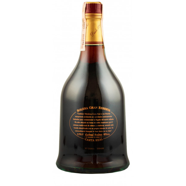 Купити Бренді Cardenal Mendoza Carta Real Gr.Reserva 30yo 0,7л + 1бок 40% подарункова коробка