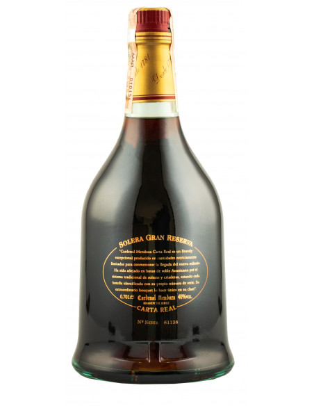 Купити Бренді Cardenal Mendoza Carta Real Gr.Reserva 30yo 0,7л 40% металевий тубус