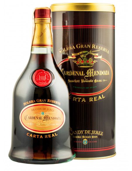 Купить Купить Бренди Cardenal Mendoza Carta Real Gr.Reserva 30yo 0,7л 40% металлический тубус