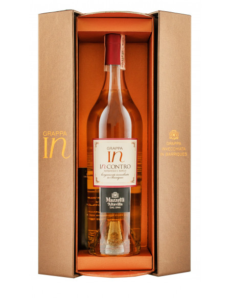 Купить Купить Граппа Grappa di Nebbiolo da Barbaresco E da Barolo Incontro 0,7л в коробке Mazzetti