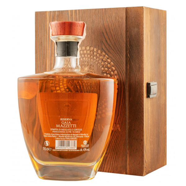 Купити Граппа Grappa Mazzetti + Anzhelo Gaia 0,7л дер.коробка
