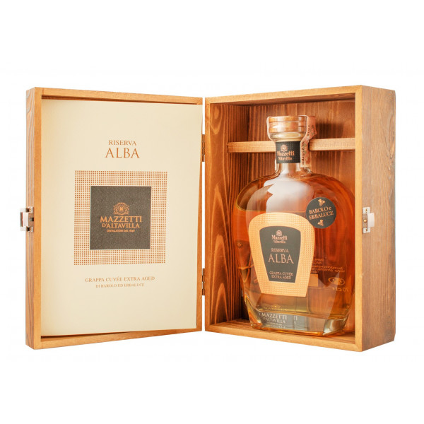 Купить Купить Граппа Grappa Reserva Alba 0.7л. деревянная коробка Mazzetti