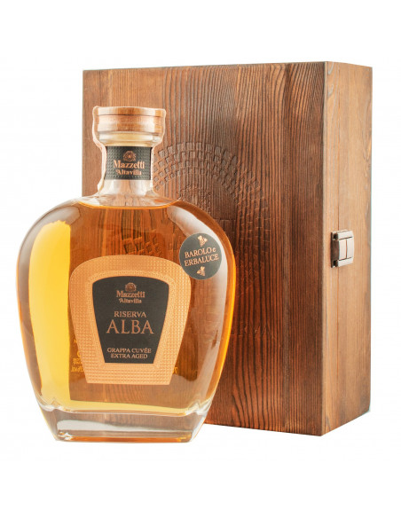 Купити Граппа Grappa Reserva Alba 0.7л. дерев\'яна коробка Mazzetti