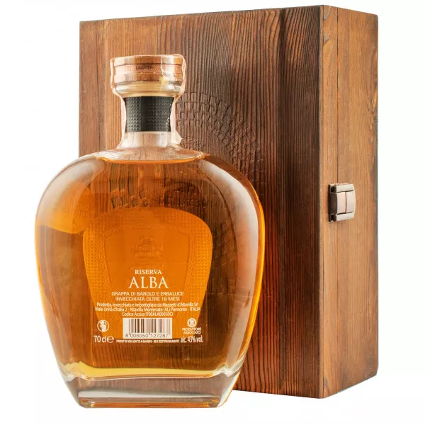 Купити Граппа Grappa Reserva Alba 0.7л. дерев\'яна коробка Mazzetti